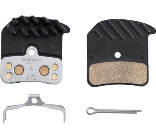 Brzdové destičky Shimano H03C-MF kov s chladičem original balení